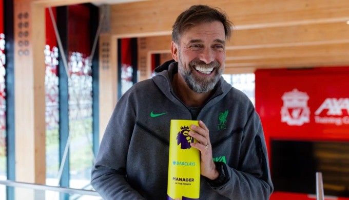HLV Liverpool làm nên điều đặc biệt tại Ngoại hạng Anh