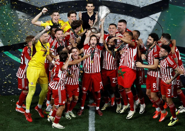Vô địch Europa Conference League, Olympiakos lập nhiều kỷ lục