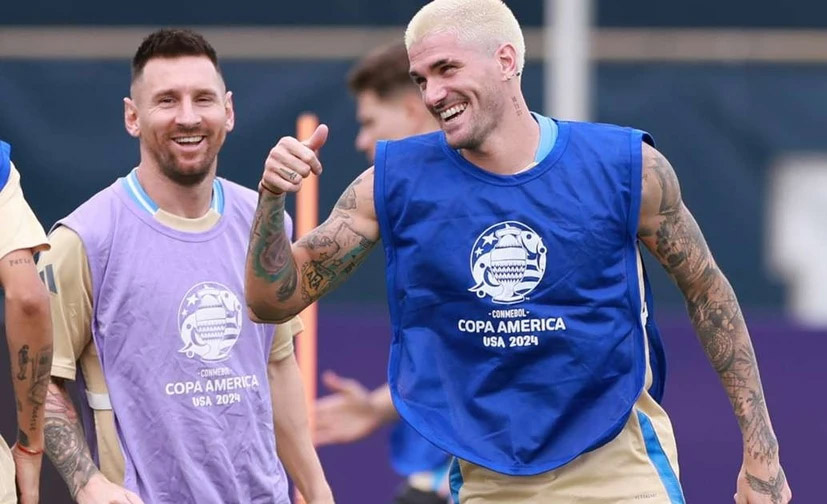 De Paul thay Messi làm đội trưởng Argentina