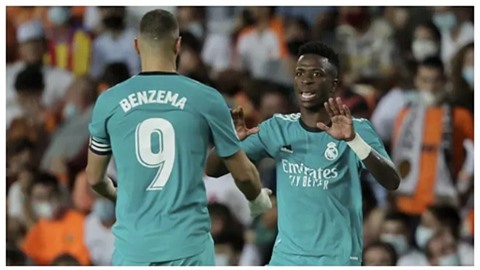 Benzema & Vinicius: Đối tác vàng trên hàng công Real